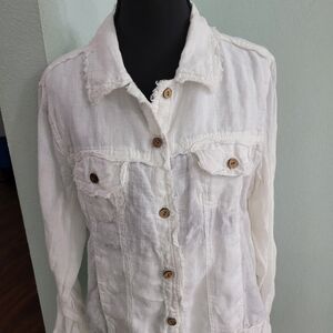 Crown Linen Jacket -100% Linen- Small